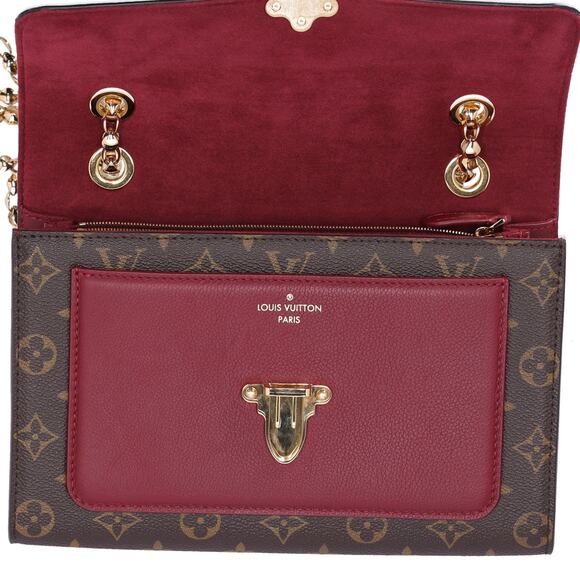 Louis Vuitton Victoire Chain Shoulder Bag Monogram Canvas M41732 Brown Raisin - Picture 5 of 7